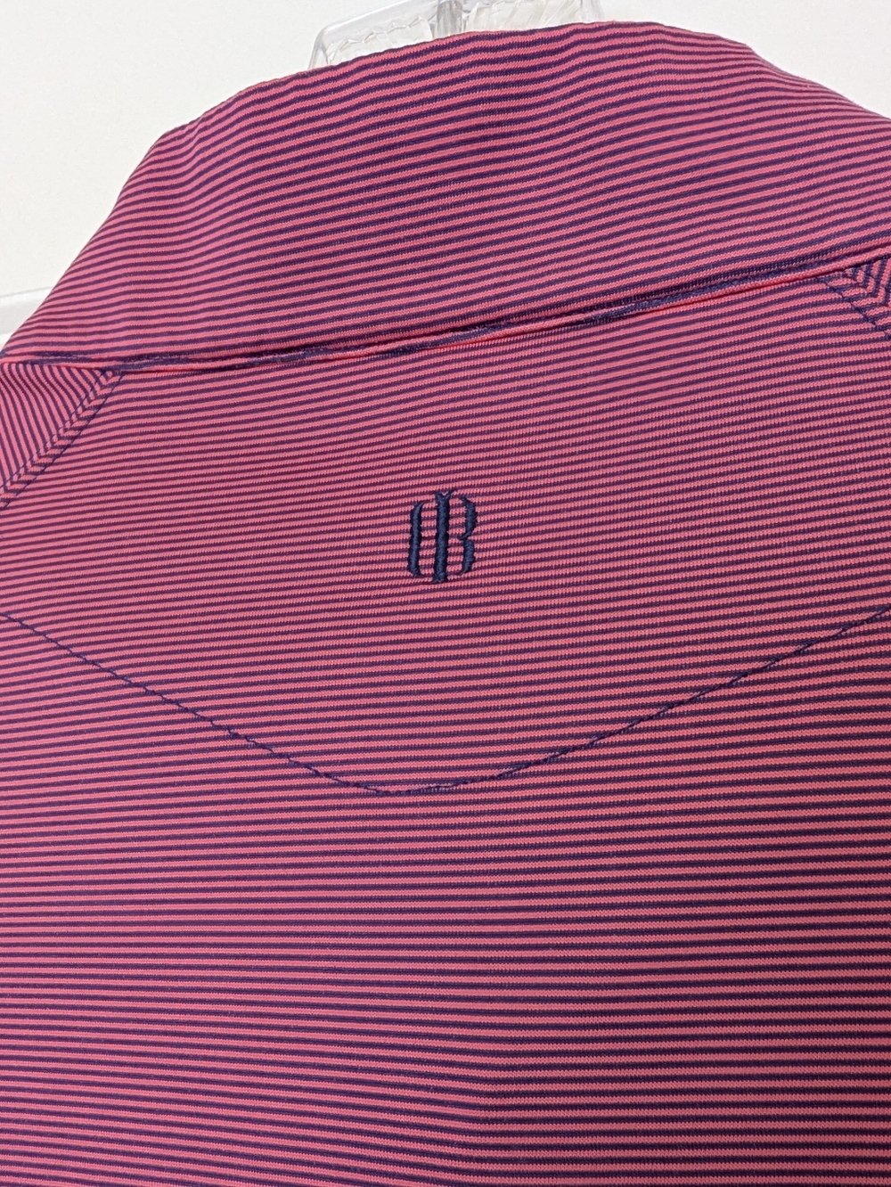 Holderness & Bourne Men's The Hyatt Performance Golf Striped Quarter Zip Sz L - Picture 5 of 9